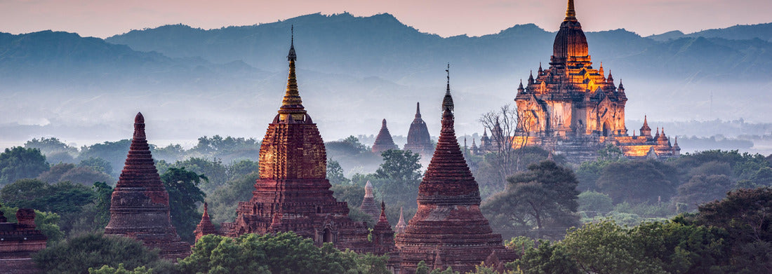 Noah Jigsaw Puzzle Bagan, Myanmar Temple in the archaeological zone Panorama 1000 Pieces