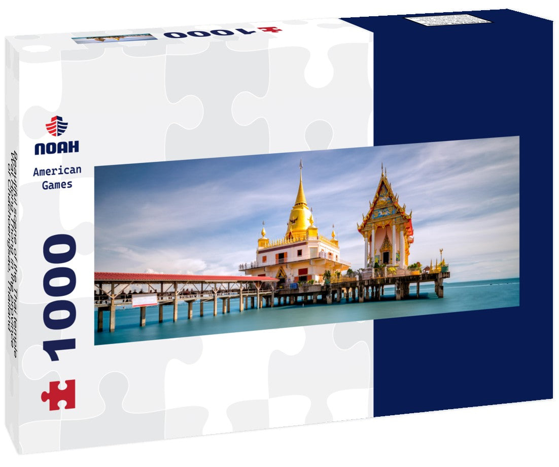 Noah Jigsaw Puzzle Beautiful scene of the Thai temple Wat Hong Thong in the province of Chachoengsao, Thailand Panorama 1000 Pieces
