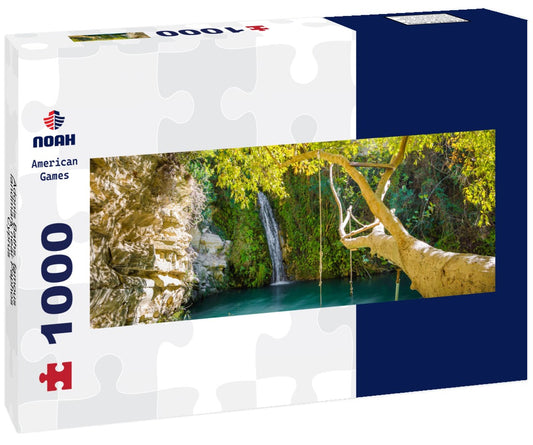 Noah Jigsaw Puzzle Adonis Baths, famous landmark near Paphos, Cyprus Panorama 1000 Pieces
