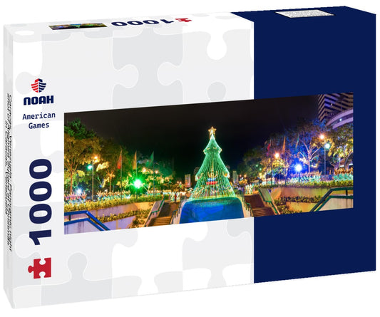 Noah Jigsaw Puzzle Caracas, Venezuela: Panoramic night shot of Altamira Square at Christmas in Caracas, Venezuela Panorama 1000 Pieces