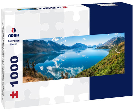 Noah Jigsaw Puzzle Bennett's Bluff Lookout, New Zealand - A lookout on one of New Zealand's most scenic roads connecting Queenstown and Glenorchy, offering views of Pig and Pidgeon Islands and Lake Wakatipu Panorama 1000 Pieces