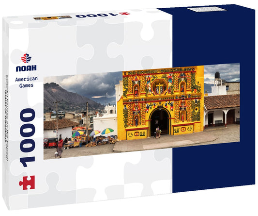 Noah Jigsaw Puzzle Colorful houses on the tropical island of Barbados Panorama 1000 Pieces