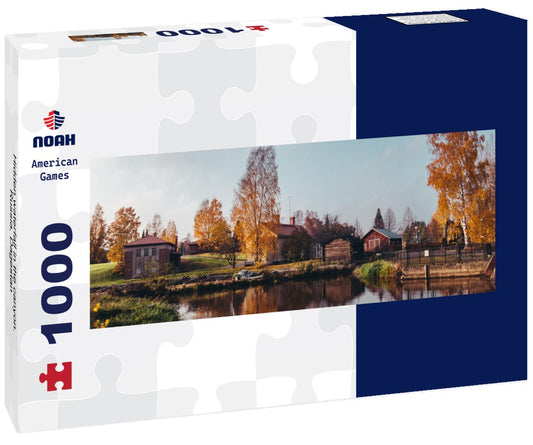 Noah Jigsaw Puzzle Hidden waterfall in the canyon. Russia, Dagestan Panorama 1000 Pieces