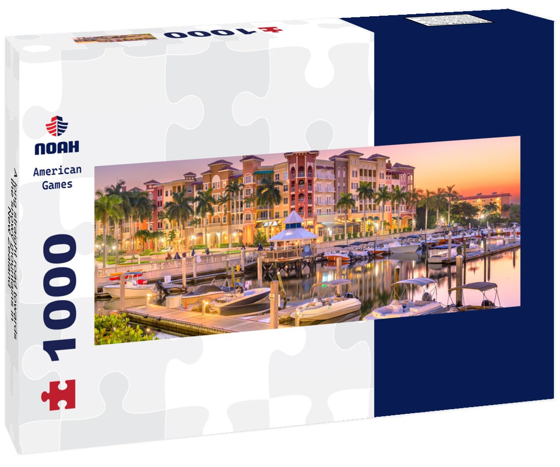 Noah Jigsaw Puzzle A long straight road towards the snowy mountains in New Zealand Panorama 1000 Pieces