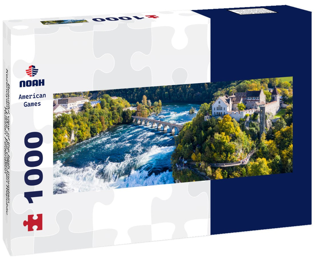 Noah Jigsaw Puzzle Beautiful view of the high mountain Kezenoyam Lake in the Chechen Republic, Russian Federation Panorama 1000 Pieces