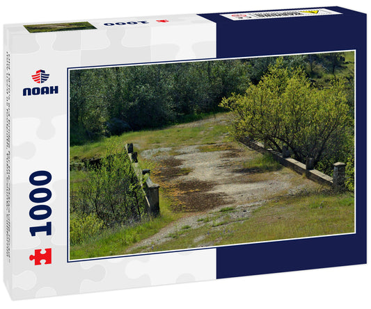 Old 1940's era bridge for the “Marysville Road” now used as footpath, Yuba County, California