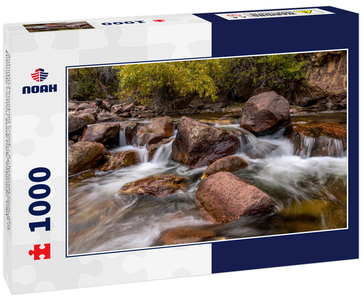 Autumn Mountain Creek - A close-up view of a mountain creek on a sunny Autumn evening at Eldorado Canyon State Park, Colorado, USA