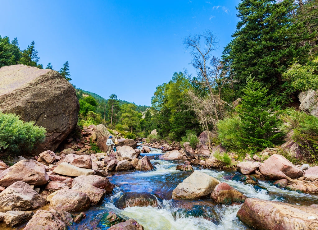 Mountain river stream at Eldorado Canyon State Park