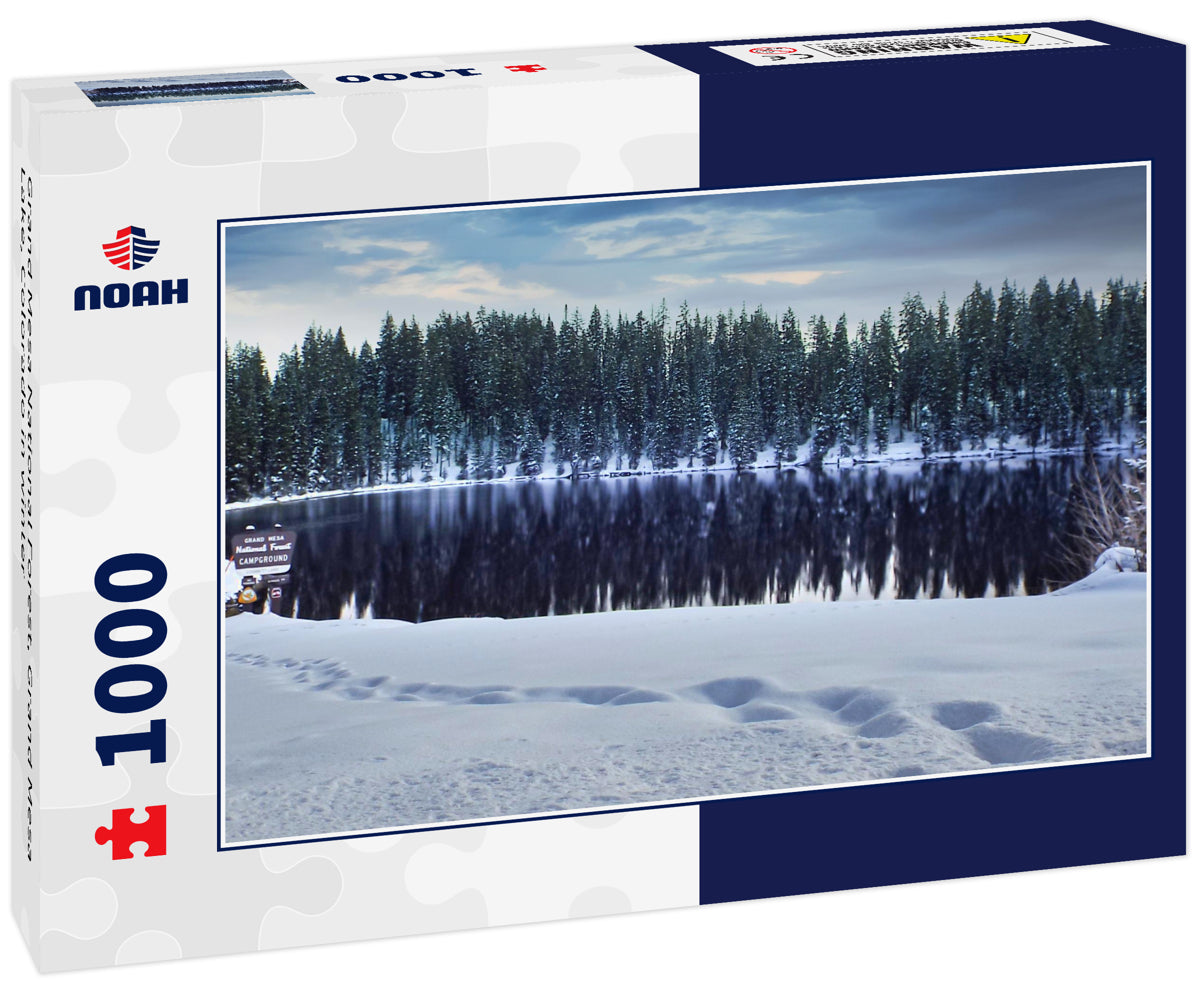 Grand Mesa National Forest, Grand Mesa Lake, Colorado in winter