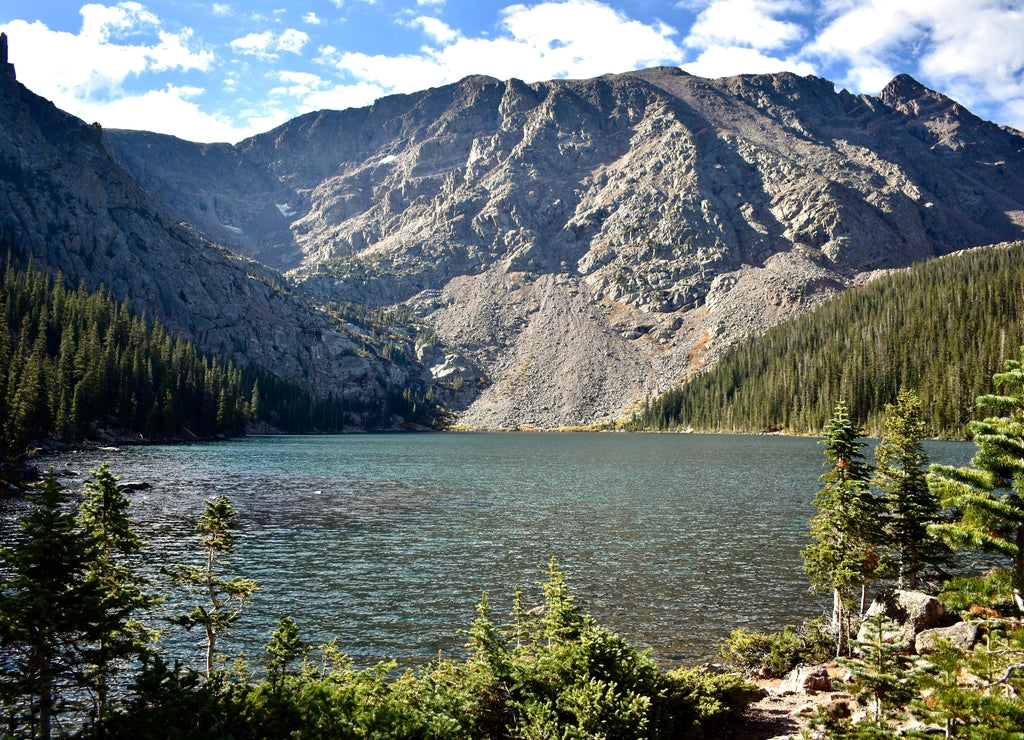 Late morning at Upper Cataract Lake in the Eagle's Nest Wilderness in Colorado