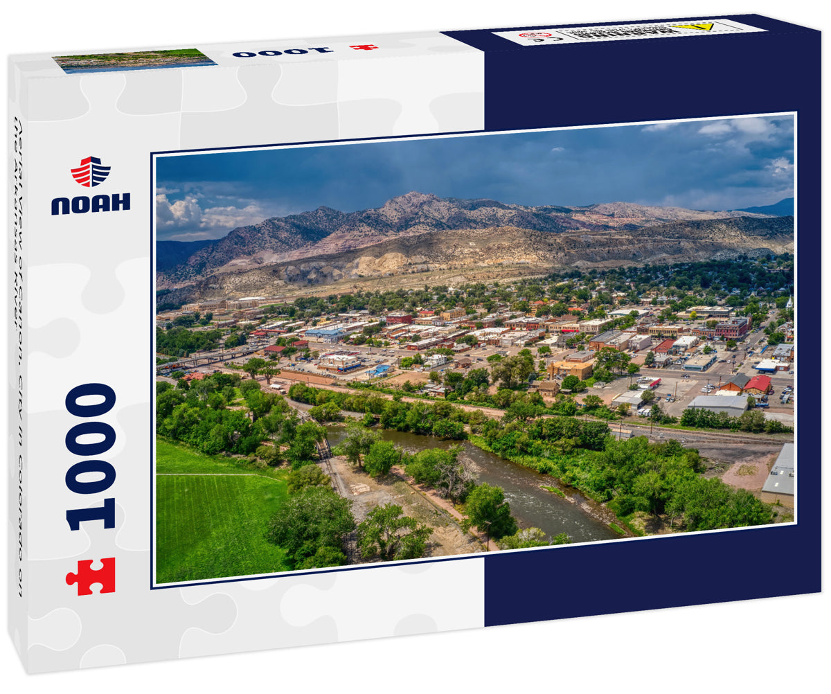 Aerial View of Canon, City in Colorado on the Arkansas River