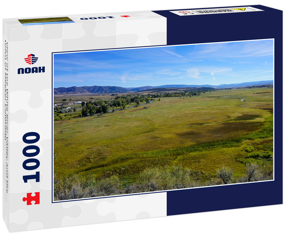 View of the White River Valley and the town of Meeker Colorado