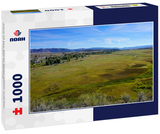 View of the White River Valley and the town of Meeker Colorado