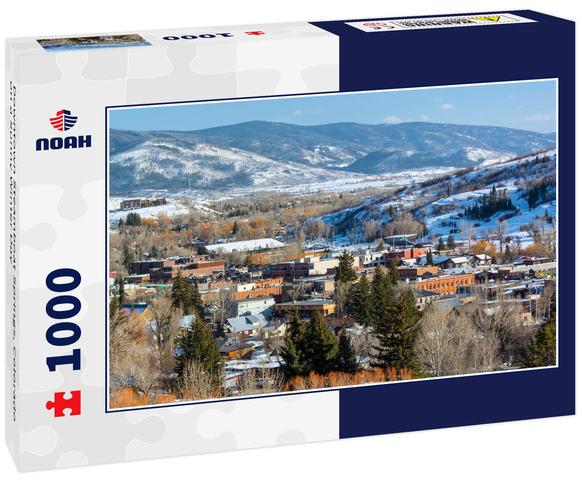 Downtown Steamboat Springs, Colorado on a Sunny Winter Day