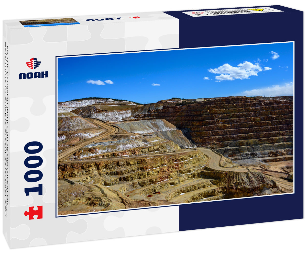 Victor Cresson Mine, an active open pit gold mine in Cripple Creek, Colorado, USA
