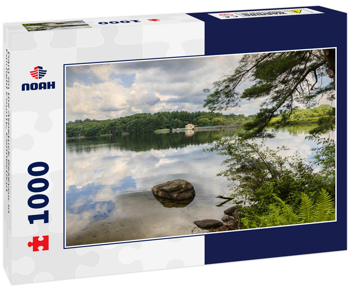 Dam on the Aspetuck Resevoir in Fairfield County, Connecticut