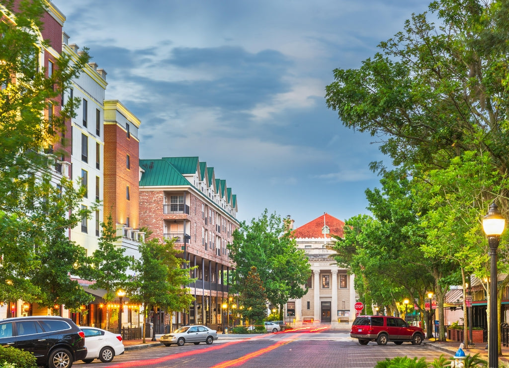 Gainesville, Florida, USA downtown