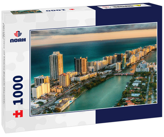 Aerial view of Miami Beach skyline, Florida
