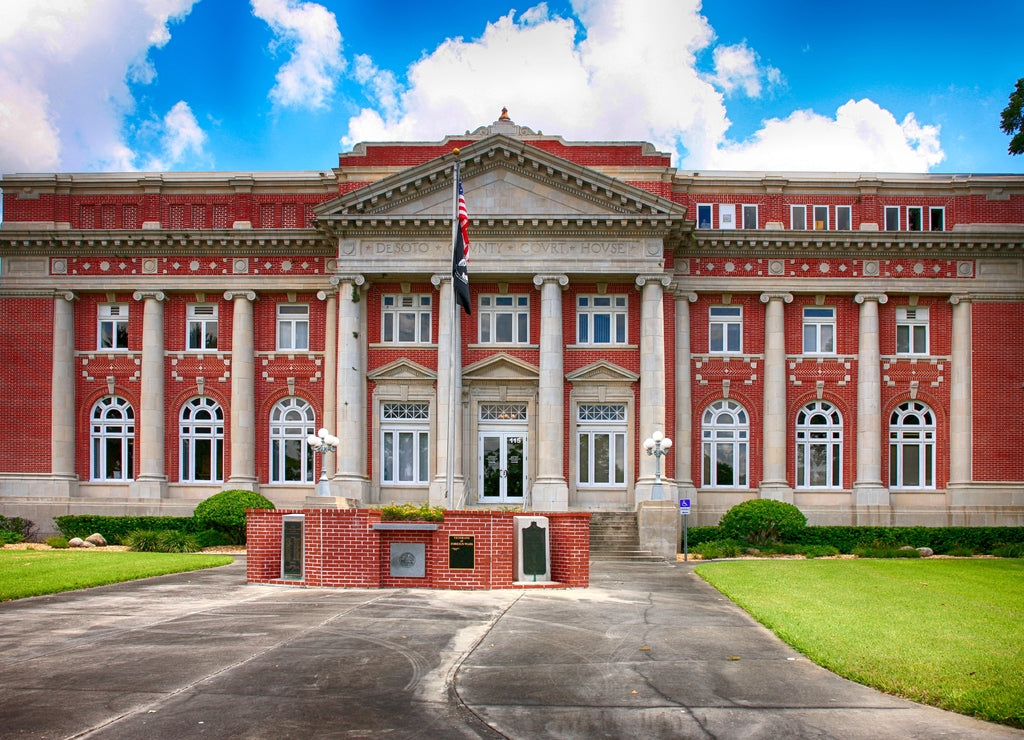 The 1913 De Soto County Courthouse in Arcadia, Florida