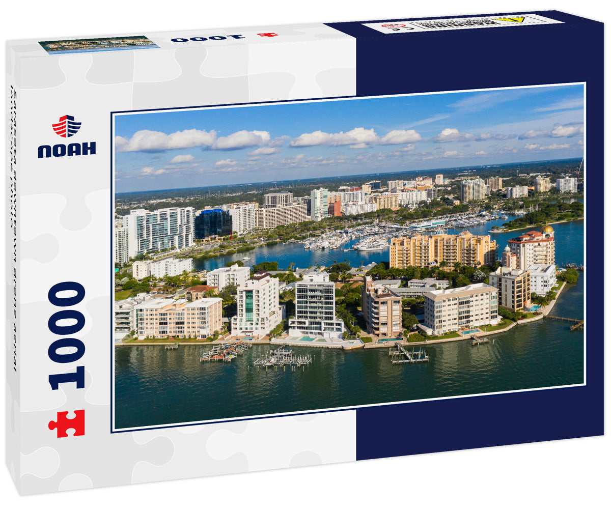 Sarasota downtown drone aerial landscape photo