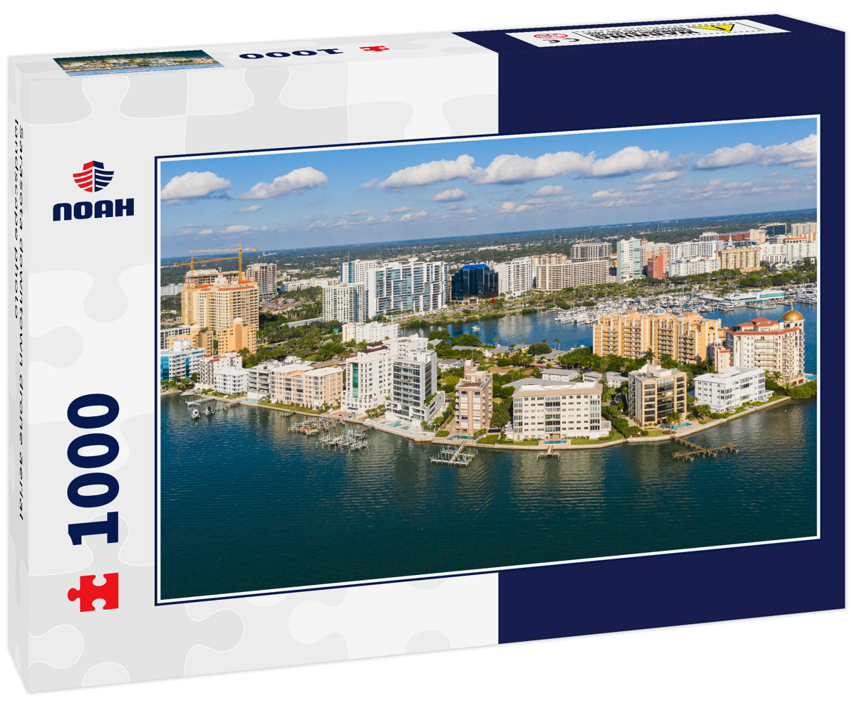 Sarasota downtown drone aerial landscape photo