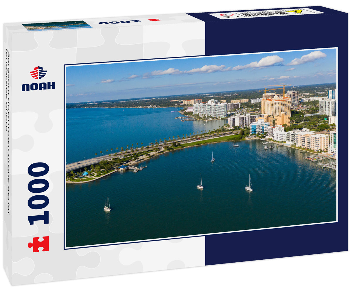 Sarasota downtown drone aerial landscape photo