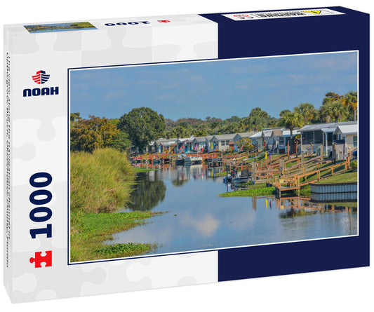 The view along the navigation channel in Upthegrove Beach, Okeechobee County, Florida