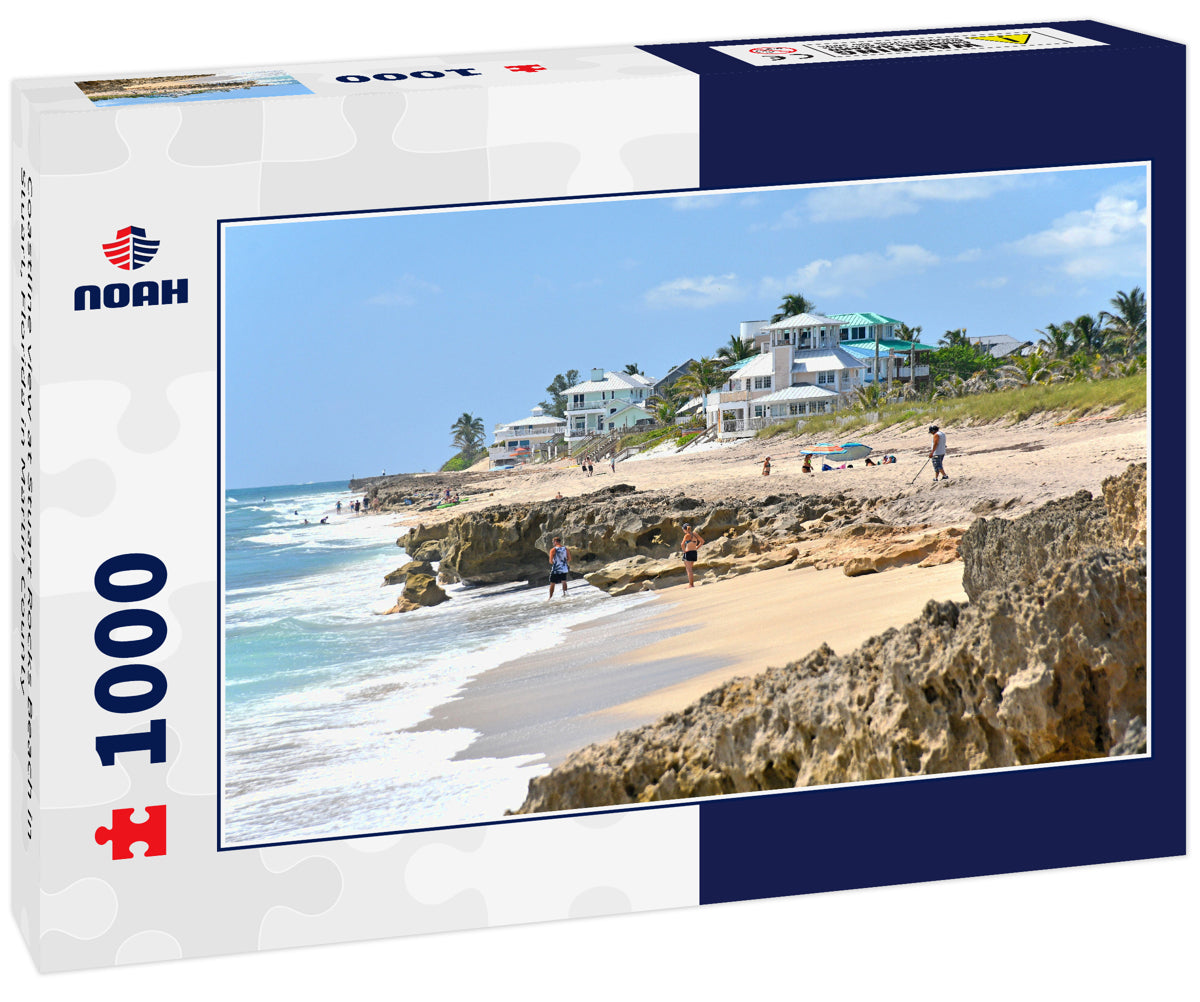 Coastline view at Stuart Rocks Beach in Stuart, Florida in Martin County