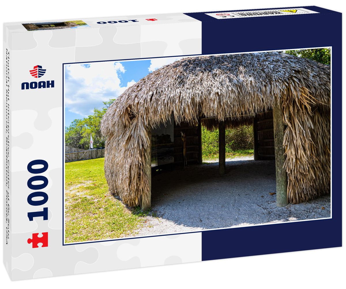 Thatch Hut Interpretive Center at De Soto National Memorial, Bradenton, Florida, USA