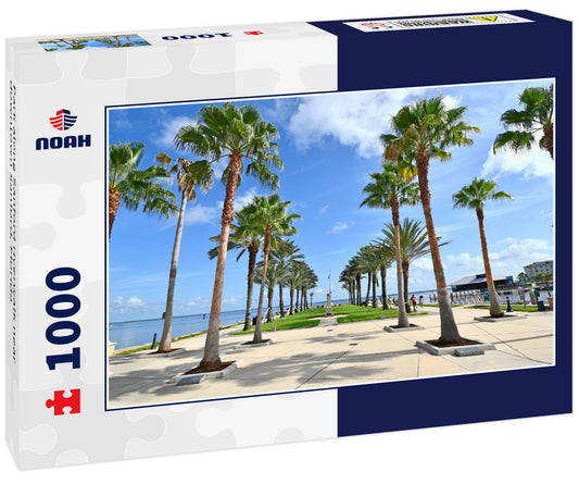 Park along Sanford riverwalk near downtown Sanford, Florida