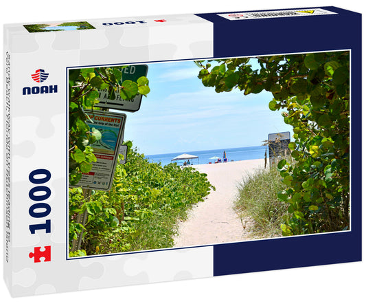 Sandy walkway with trees leading to Vero Beach, Florida on Hutchinson Island