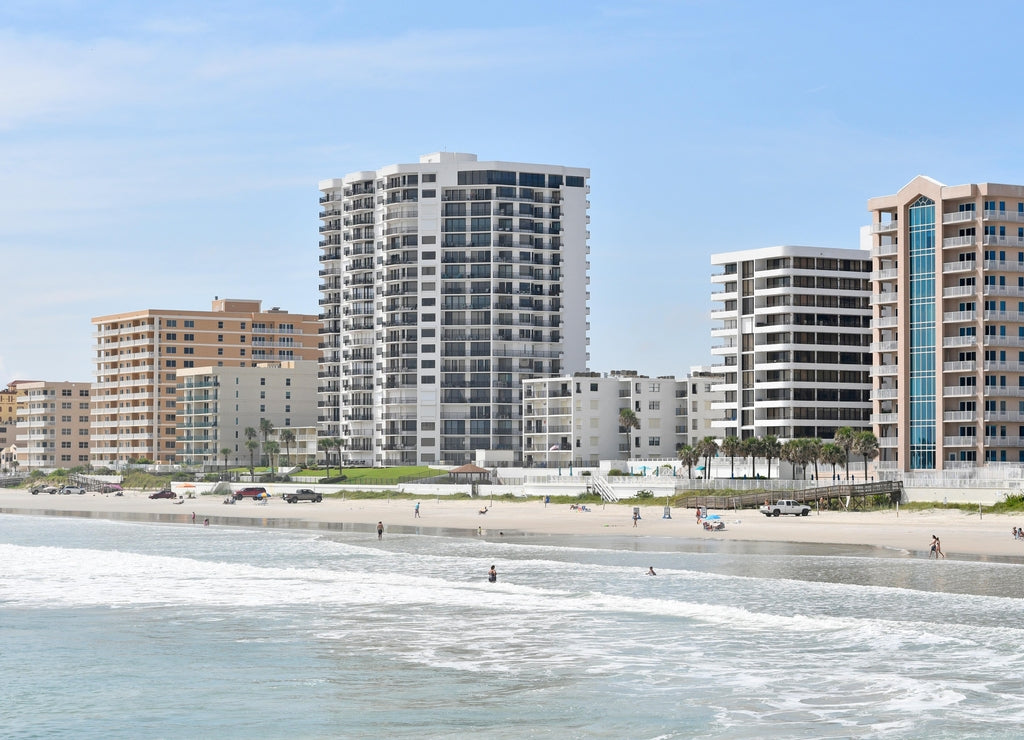 High rises along Daytona Beach Shores or South Daytona Beach in Volusia County, Florida