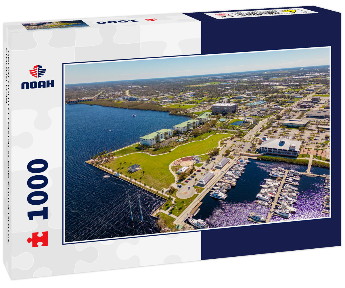 Aerial photo coastal scene Punta Gorda Florida USA