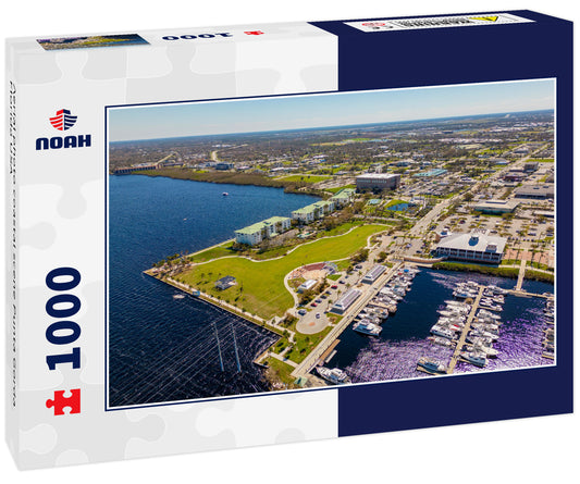 Aerial photo coastal scene Punta Gorda Florida USA