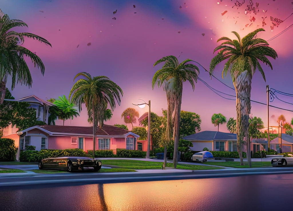 Lemon City neighborhood in Miami, Florida USA