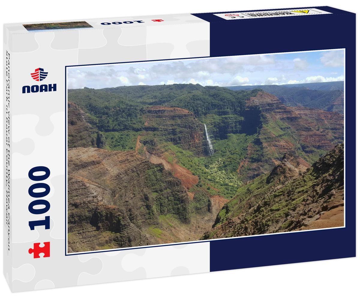 Panoramic view of the Waimea Canyon State Park in Kauai County, Hawaii