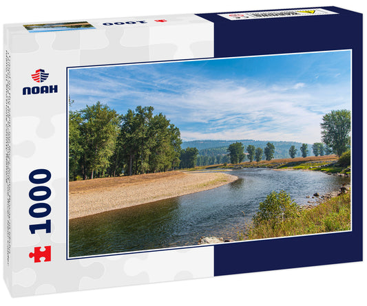 Travel on the Saint Joe River Scenic Byway in Idaho – Landscape of the Sweeping Saint Joe River Near Calder Idaho in Shoshone County Idaho-6