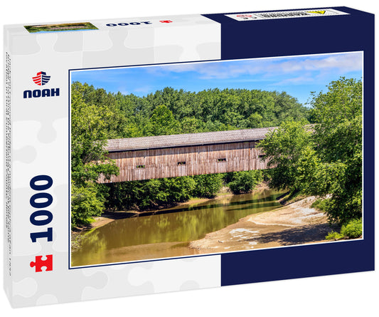 Jackson Covered Bridge is a modern replica of an 1832 bridge crossing the Embarras River at the same location in rural Cumberland County, Illinois