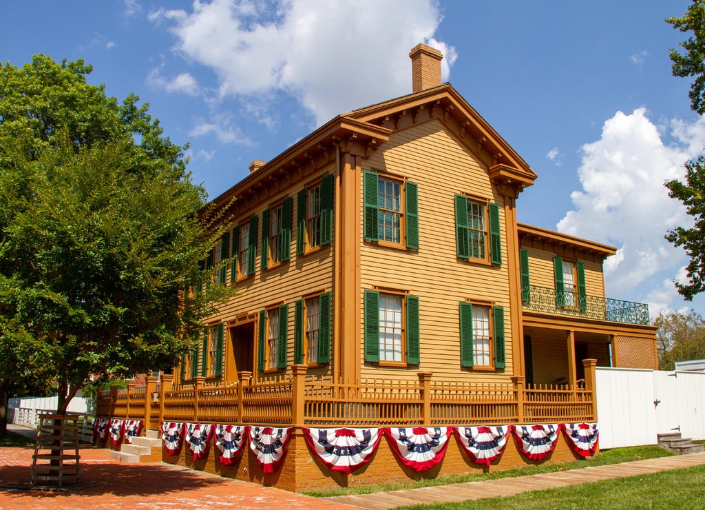 Abraham Lincoln's home in Springfield, Illinois