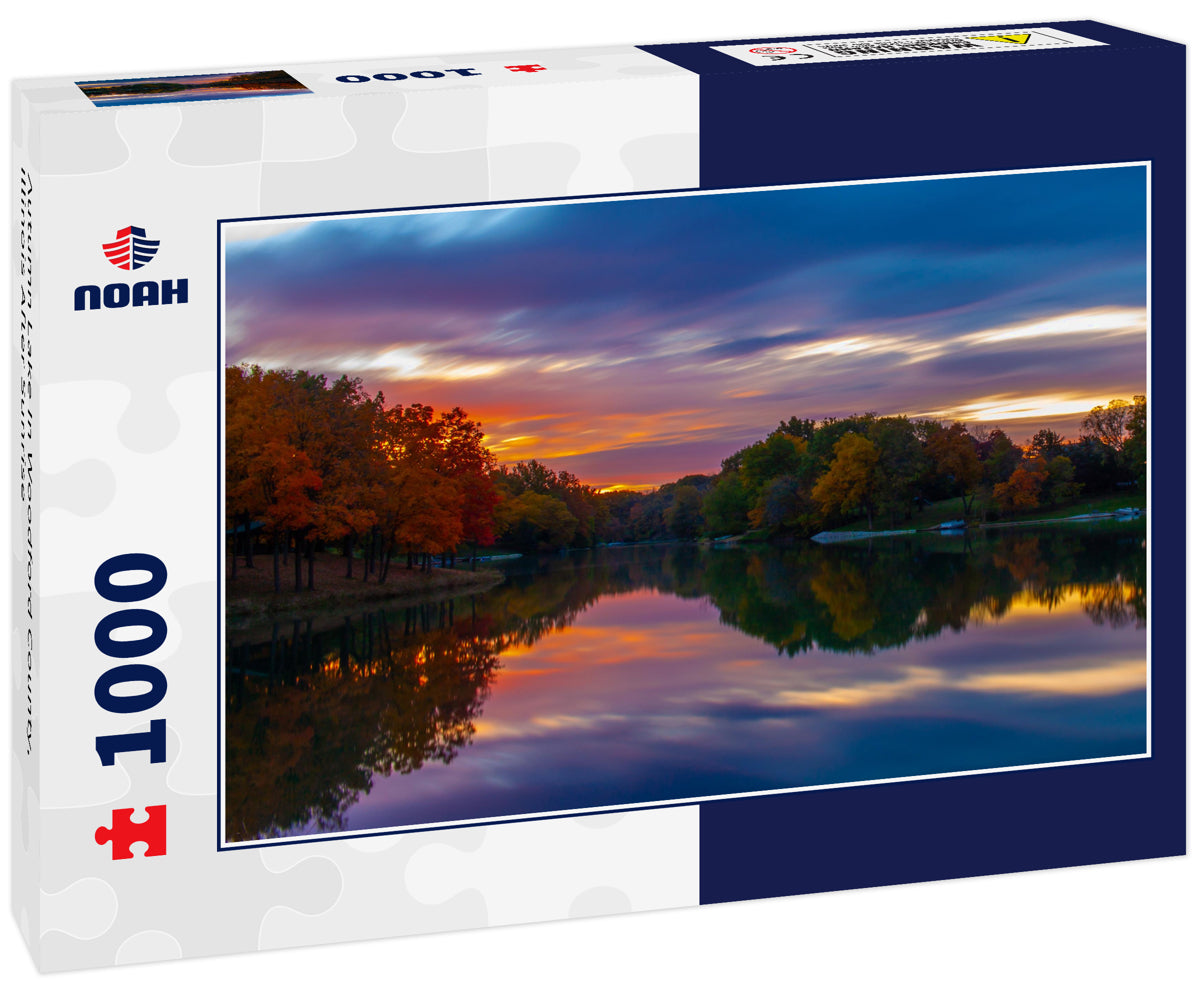 Autumn Lake In Woodford County, Illinois After Sunrise