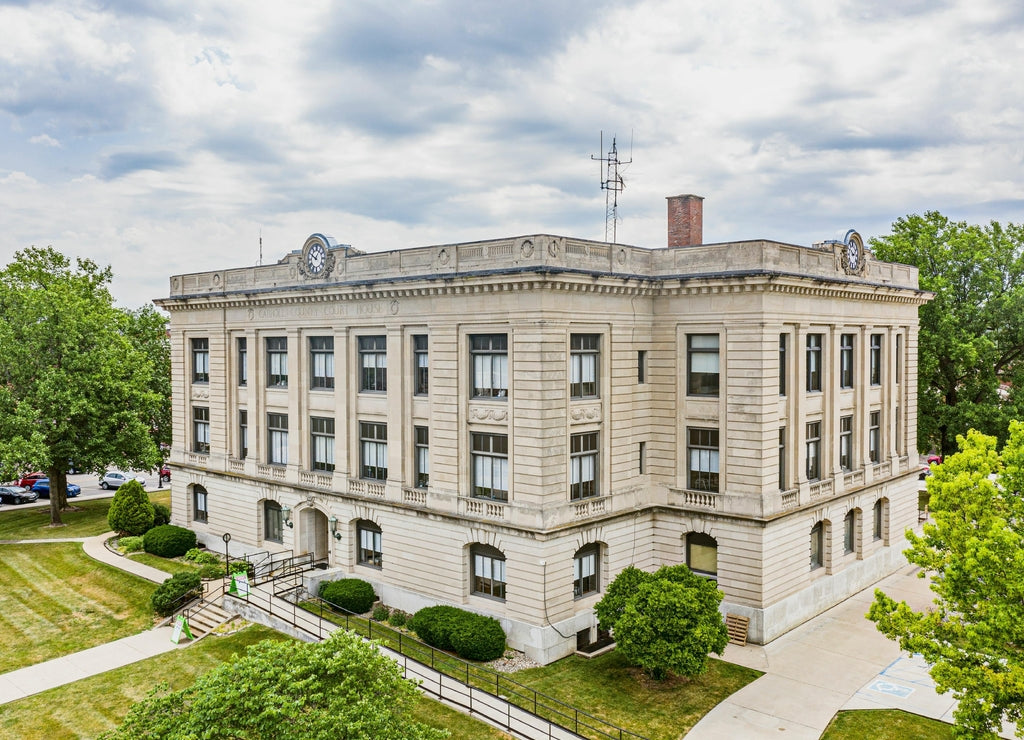 Carroll County Courthouse in Delphi, Indiana, United States