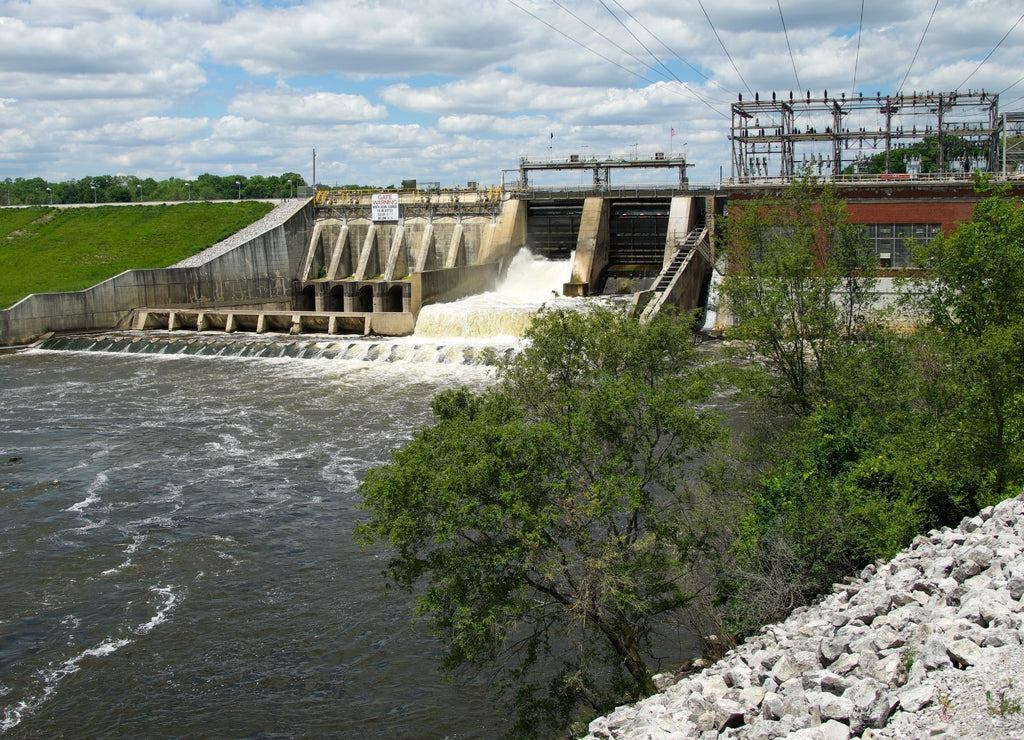 Oakdale Hydro Electric Dam near Delphi Indiana
