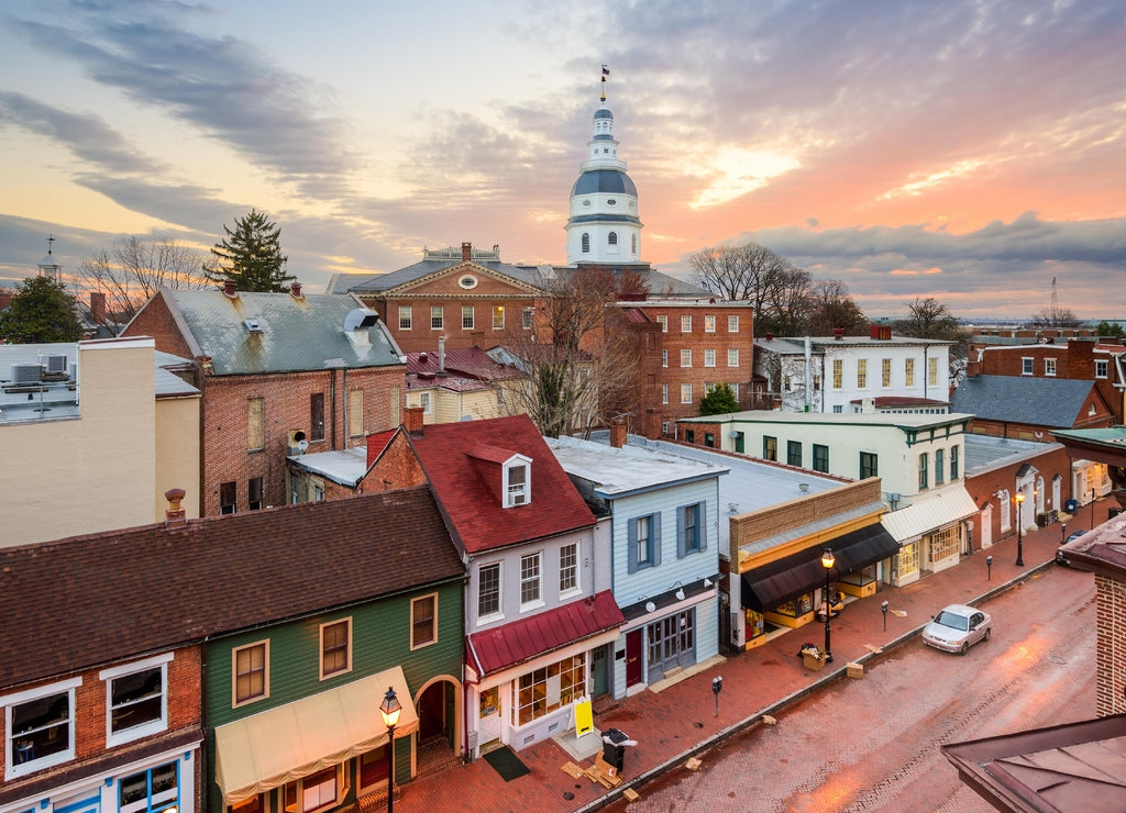 Annapolis, Maryland, USA Town Skyline