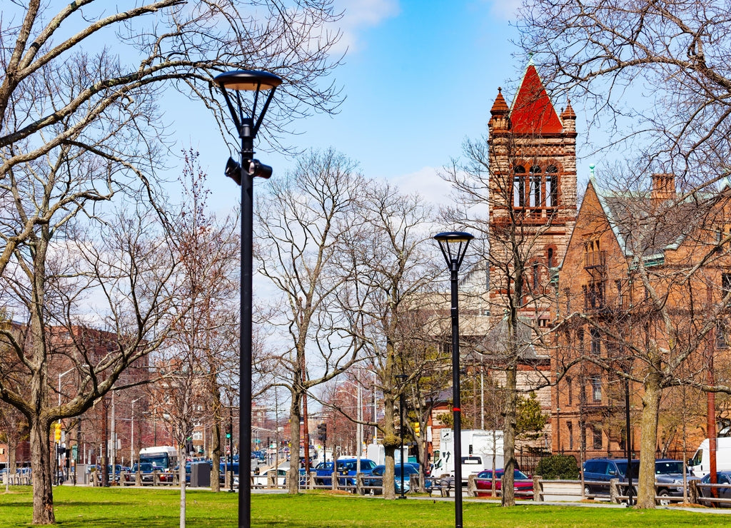 Harvard-Epworth United Methodist Church view in Cambridge Massachusetts, USA