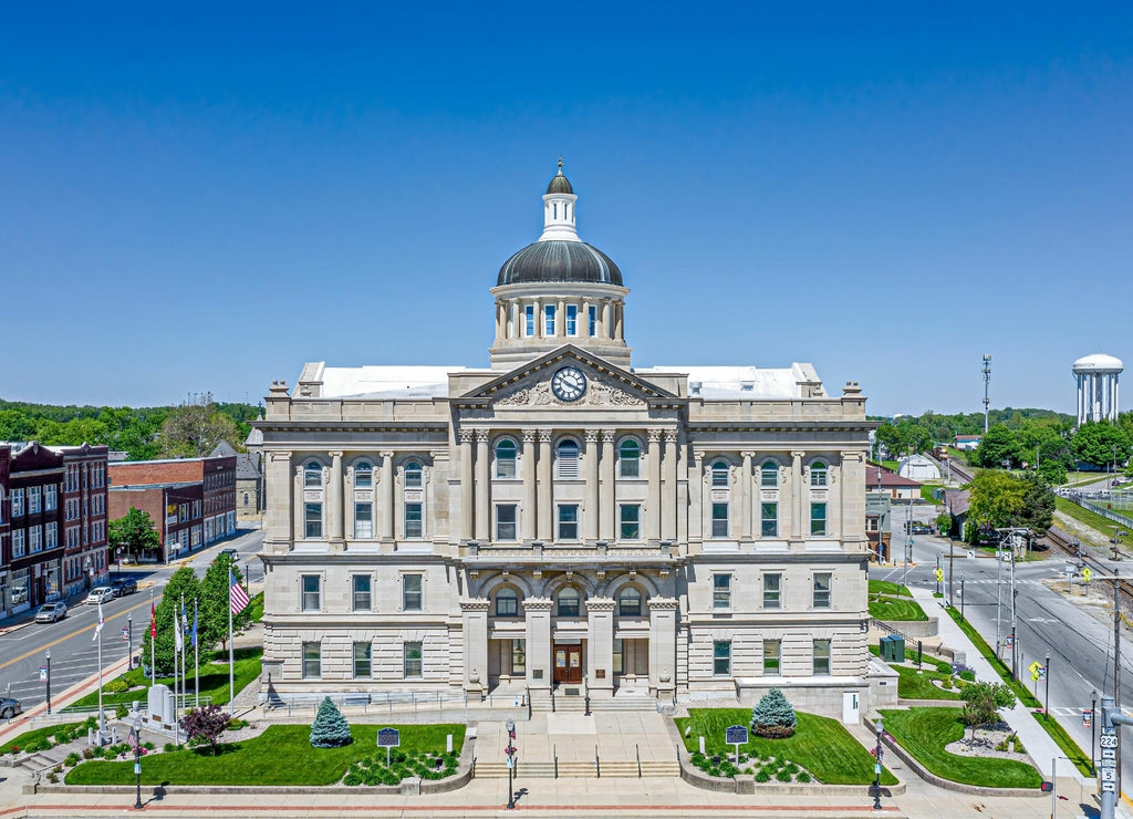 Huntington County Courthouse. Indiana, United States.