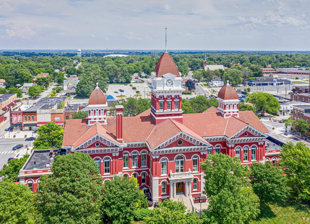 Lake County Courthouse, in Crown Point, Indiana, United States.
