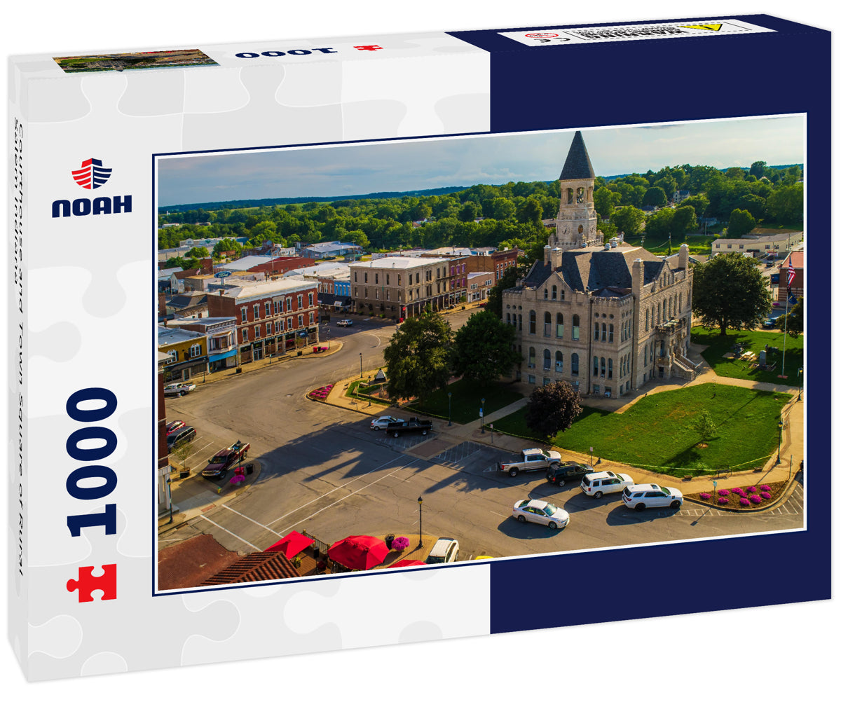 Courthouse and Town Square of Rural Salem Indiana