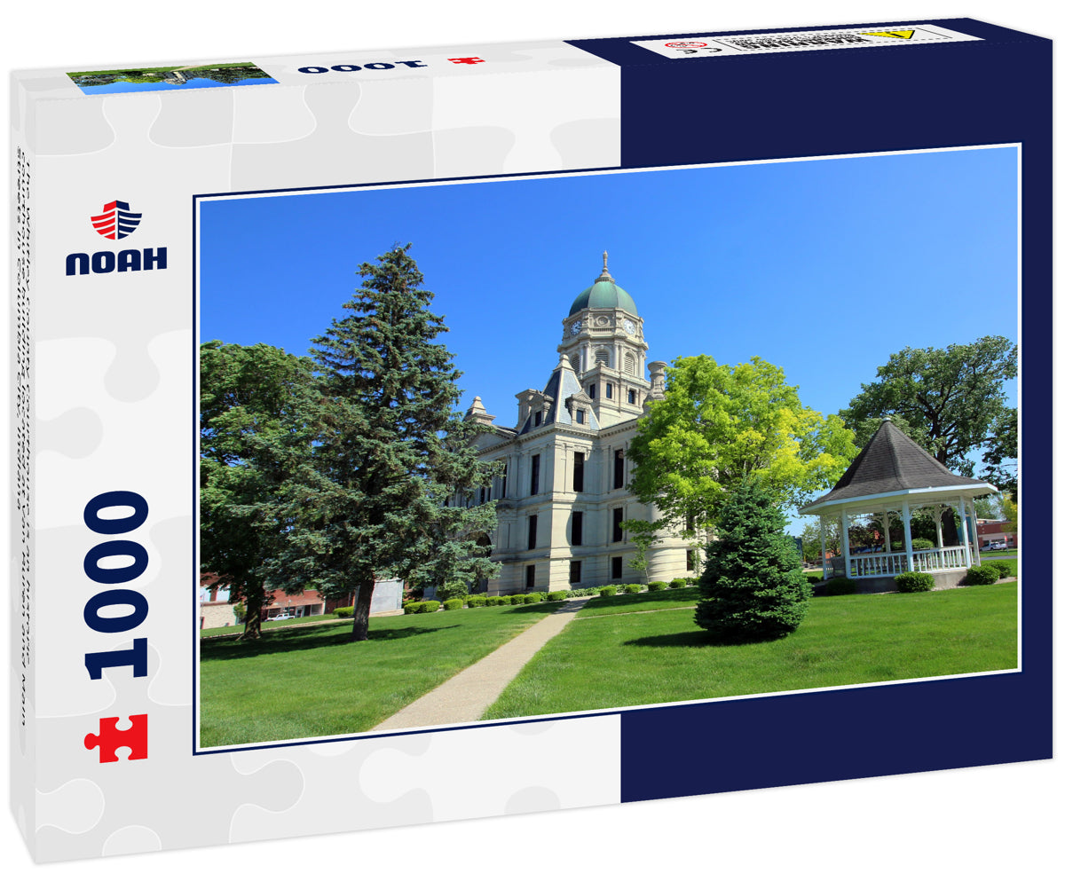 The Whitley County Courthouse is an historic courthouse building located at Van Buren and Main Streets in Columbia City, Indiana