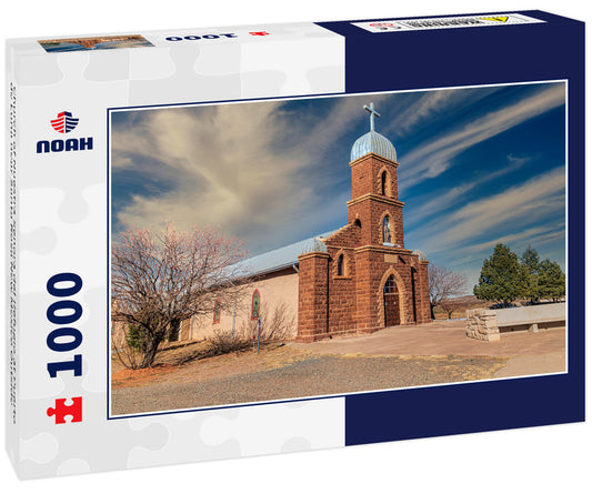 Church of Nuestra Senora del Refugio at Puerto de Luna near Santa Rosa New Mexico Outside