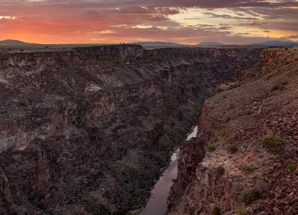 Rio Grande Gorge in Taos County, New Mexico